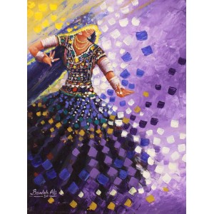 Bandah Ali, 18 x 24 Inch, Acrylic on Canvas, Figurative-Painting, AC-BNA-070